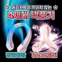 시린 넥밴드 선풍기 넥풍기 목선풍기 샤오미 목걸이 목풍기 목에거는 무소음, 크림화이트
