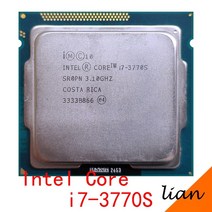 Q9550 인텔 코어 i73770S i7 3770 S 3.1 GHz 쿼드 8 65W CPU 프로세서 LGA 1155, 한개옵션0