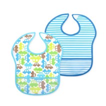 라이언베어 이유식턱받이S형 2장세트 턱받이, 혼합 색상, EB2512, 1세트