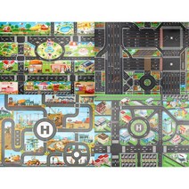 자동차도로매트 미니카 주차놀이 도로놀이 놀이방매트, 03.건설현장