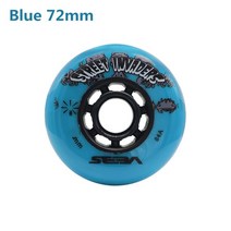 롤러 인라인 스케이팅 스케이트 브레이드 스트리트 인베이더 SEBA 휠 FSK HV 로트당 4 개 84A 80 76 72mm Patines 타이어, Blue 72mm