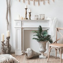 인테리어 엔틱 벽난로 콘솔 장식장 현관 복도 북유럽, 화이트