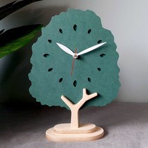 에코팩토리 무소음 우드 탁상시계 Natural TREE