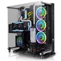 오픈식 본체케이스 미들타워 조립컴퓨터PC 51CM 강화유리 벽걸이, 단품