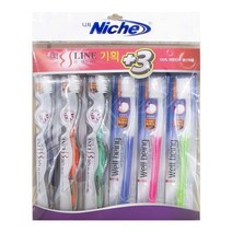 니치 이 에스 라인 칫솔 기획세트 6개입 특허모 치아 75265EA, 1, 본상품선택