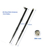 SMA 커넥터 접이식 GSM 3G LTE 4G 옴니 고무 안테나 700-2700Mhz 38CM, [01] 1PCS