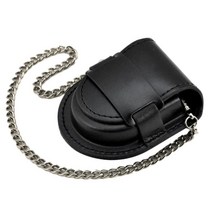 FCSHOP 인조 가죽 체인 회중 시계 홀더 보관 케이스 상자 지갑 가방 파우치