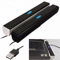 휴대용 USB 미니 스피커 음악 플레이어 앰프 컴퓨터 데스크탑 PC 노트북, 02 WHITE, 2.WHITE