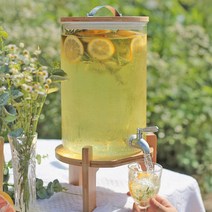 호텔사용 내열유리 음료 디스펜서 5L 7.5L 10L, 베르세 음료디스펜서_7.5L