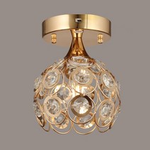 LED 오드리 직부 현관 베란다 크리스탈 글라스 갓 등 인테리어 조명