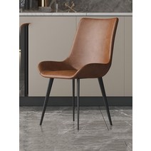 엔틱 식탁 의자 고급 인테리어 편한 식당 거실 화장 pu 가죽 이탈리아 럭셔리 식당, 사진으로