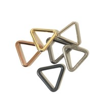지엔에스 24mm 4T 삼각링 연결고리 금속장식 가방 슈즈 패션 악세사리 부자재, 골드
