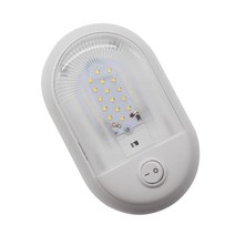 WENYAN DC 12V 24V LED RV 천장 돔 조명 캠핑카 RV 트레일러용 실내 조명, 18X11X3.1CM, 플라스틱, 화이트