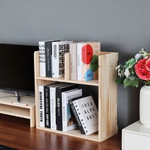 삼나무 원목 2단 책꽂이 A형, 단품
