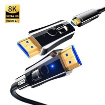 금속장애탐지기 광 섬유 케이블 테스트 테스터 분리형 hdmi 호환 hd 2.1 48gpbs 8k60hz 4k120hz 듀얼 마이크로 hd 및 표준 hd 커넥터 핫 포함, 8k 울트라 HD, 1m