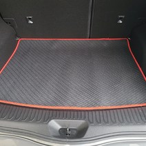 아이빌 G80 풀체인지 (RG3) (20년-) 방수되고 먼지없는 기능성 PVC 고무 트렁크매트, 레드테두리