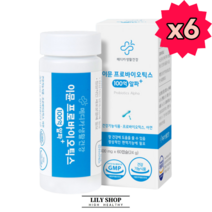 장건강 프로바이오틱스 보장균수100억보장 릴리샵유산균 가족장건강 프로젝트, 6개, 60정