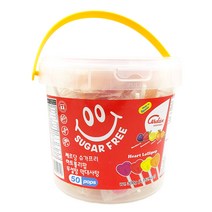 쎄르당 슈가프리 하트롤리팝 260g (막대사탕 50개입)