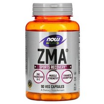 NOW Foods Sports ZMA 운동 후 회복 베지 캡슐 90정, 1병, 180개입