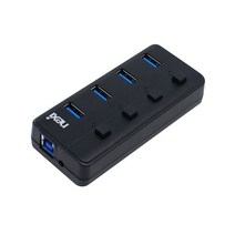 [NEXI] 넥시 NX-U3004R (USB3.0허브/4포트/무전원) [블랙] [NX778]
