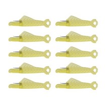 뜨개질 재봉틀 후크 플라스틱 바늘 삽입 도구와 미니 재봉틀 바늘 실 꿰기 도구 노인, 10개 노란색