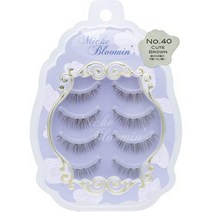 일본직발송 6. 미쉬 블루민(MICHEBLOOMIN) 미쉬 블루민 NO.40 큐트 브라운 4 페어 B09JBX21QC, One Size, One Color
