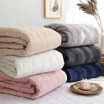 베이직 마이크로 극세사 고정밴딩 침대패드 6color, 베이직-크림화이트