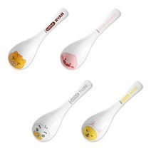 카카오프렌즈 도자기 우동 스푼 세라믹 수저 숟가락 4종, 어피치 2p