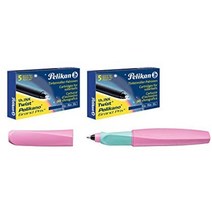 펠리칸 트위스트 수성펜814843 + 수성펜 카트리지 2개, 달콤한 라일락 + 카트리지