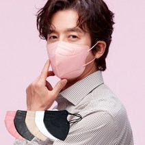 케이바이오 새부리형 컬러 황사마스크 KF94 대형, 50개입, 핑크, 1박스