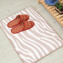 복스마켓 +[복스마켓]+_ 사각발매트 레인매트 신발털이매트 규조토매트 현관러그 러그매트, option__ 지브라 무늬 인테리어 발 매트 40x6, option__ 블랙