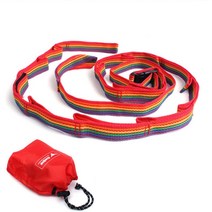 브룩스캠프 데이지체인 캠핑 데이지 체인 빨래줄 스트랩 타프 가죽 컵 걸이 텐트 롱 길이조절 조절식 5m 3m 감성 캠핑 용품 소품 갬성 차박 + 파우치, 민트