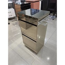 미용웨건 이동식카트 미용실 캐비넷 선반 수납장 헤어샵 바버샵 메이크업 도구 정리함, 새로운고광택실버
