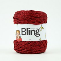 [앵콜스] 블링 Bling (250g) 메탈사 네트백 반짝이실 털실, 11 블링레드