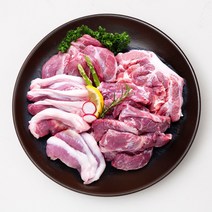국내산 돼지 뒷고기 모둠 1.5kg 꼬들살 덜미살 두항정살 뽈살 관자살 콧등살 혀밑살, 1팩