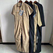 반팔 작업복 점프수트 캐주얼 스즈끼 워크웨어, 검정색 긴팔 GE-127