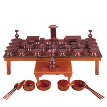 남원 제기상 종합 세트 산소 목기 제기 차례상 제사상 상차림 목기 납골당 산소용상 오리목 수목장 제수용, 엔틱