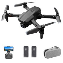 GoolRC LS-XT6 미니 드론 4K 듀얼 카메라 원터치 이륙/회항, 4K 듀얼 카메라 + 보관 가방, 배터리 2 개