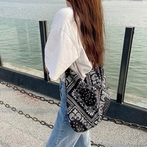 페이즐리 호보백 크로스 에코백