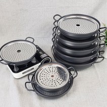 업소용 경질 냄비 경질 복전골 + 스텐찜망 20 AA 수육(주, 경질복전골34 (410184)+스텐찜망34