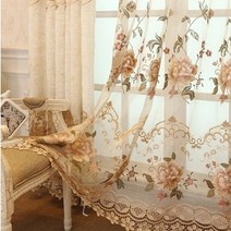 암막 커튼 창 용 유럽식 고급 거실 용 스타일 우아한 유럽식 수 작은방 큰방 블라인드