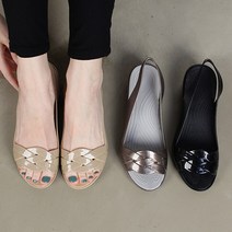 꽈베기 젤리슈즈 샌들 플랫 스트랩 아쿠아슈즈