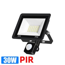 정원등 벽등 전원주택 조명조정 가능한 PIR 감지기 가진 Led 홍수 빛 SMD 2835 투광 램프 옥외 점화, 08 30W-PIR