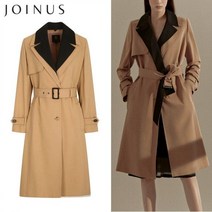 조이너스 투톤 카라 트렌치 코트-JS21CH6004787A