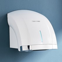 완전 자동 핸드 드라이어 유스마트 센서 화장실 욕실 벽 설치형 냉풍 온풍 조정 손 건조기, 하얀, 크