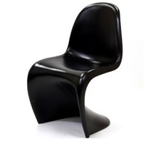 반동의자 아크릴 식탁 의자 상담 투명 플라스틱 크리스탈 체어, 블랙 무광PP