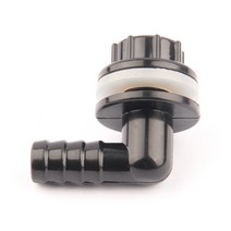 어항 수족관 열대어 애완용 38quot 14mm 물고기 물 탱크 미니 90도 팔꿈치 배수 커넥터 고효율 배수 조인트 튜브 피팅, 검은색