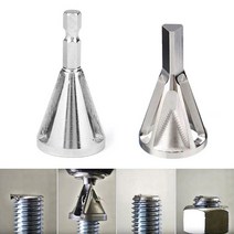 볼트끝 나사선 야마 면취 연마 살리기 면치기 헥스 기리, 1개