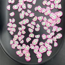 60g 과일 항목 Polymerclay 어린이 점토 뿌리 Diy/케이크 Diy 만들기/네일 아트/스크랩북 장식/공예 필러, [23] cherry half round