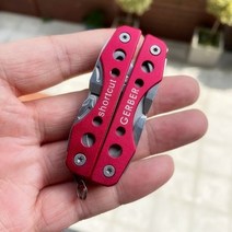 멀티툴 맥가이버칼 gerber edc multi-tool 생존 접는 칼 전술 캠핑 장비 야외 자연 하이킹 가정용 수리 및 유지 보수, 빨간색, 01 빨간